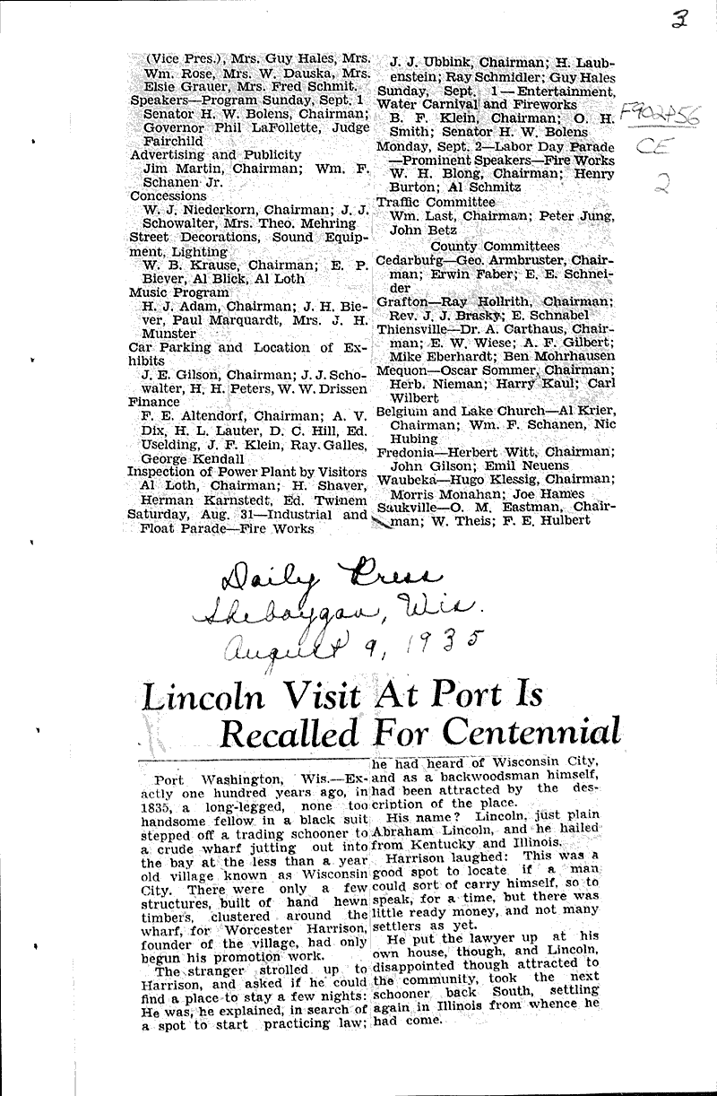  Source: Port Washington Herald Date: 1935-02-13