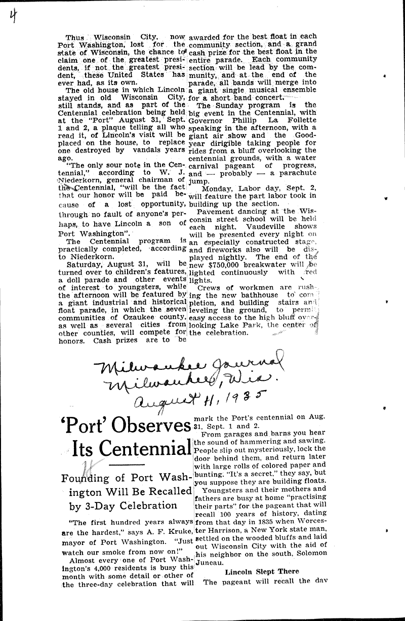  Source: Port Washington Herald Date: 1935-02-13