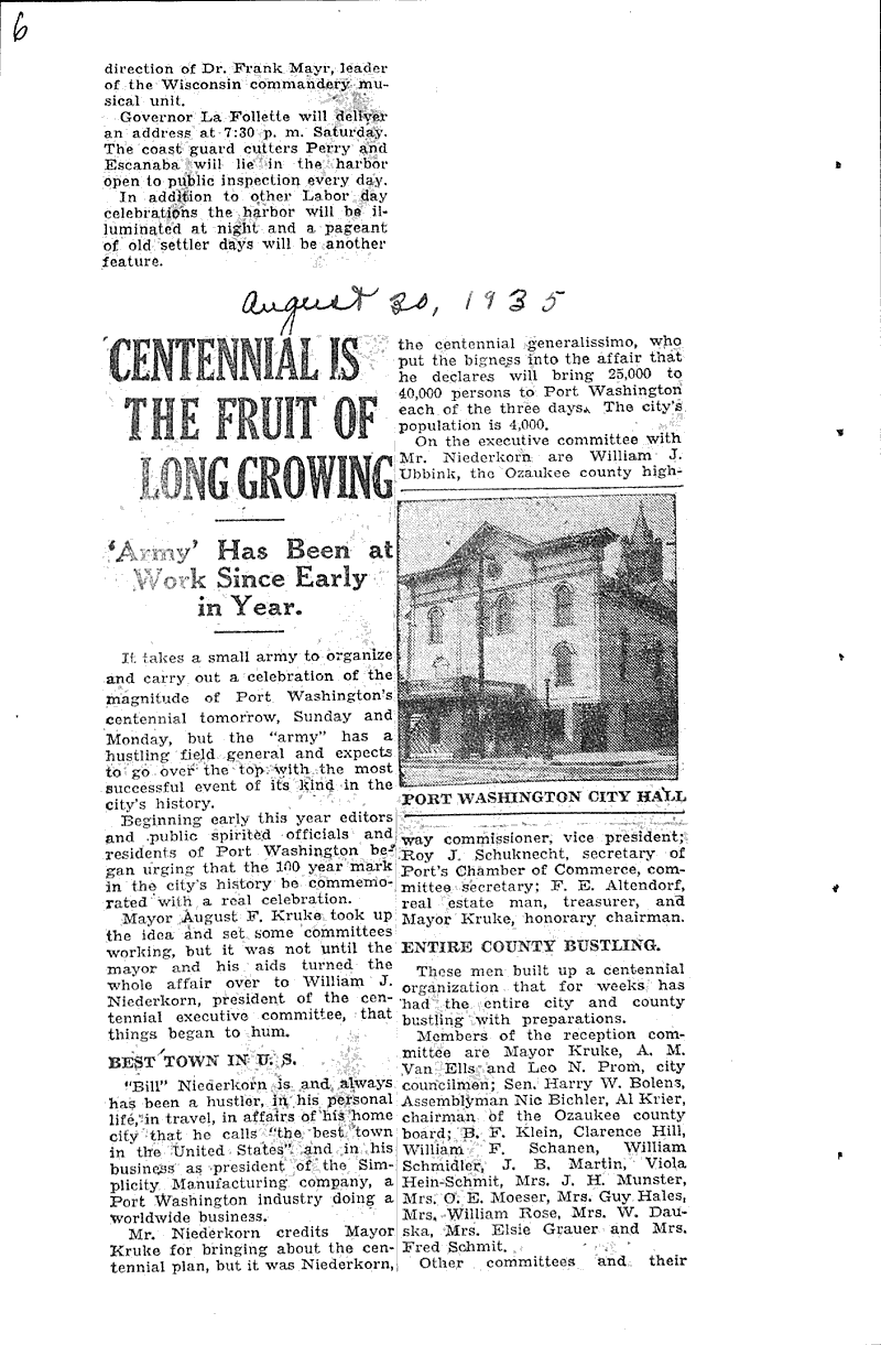  Source: Port Washington Herald Date: 1935-02-13