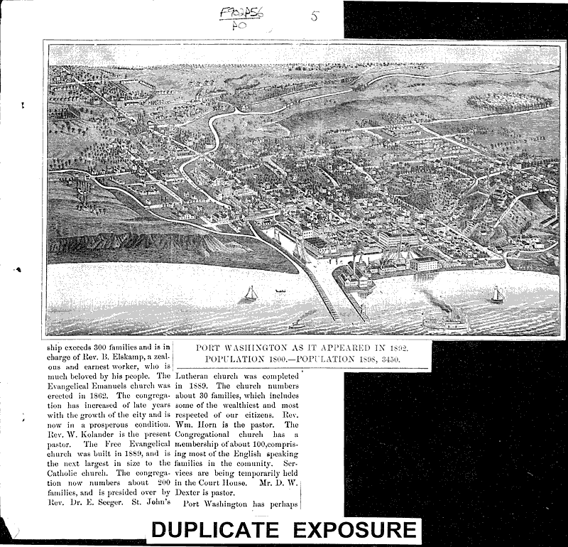  Source: Port Washington Star Date: 1898-07-04