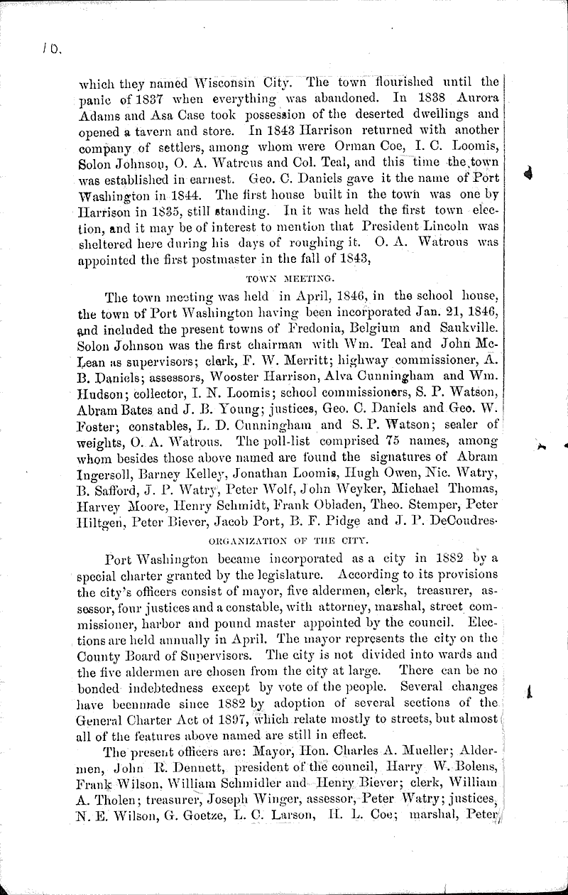  Source: Port Washington Star Date: 1898-07-04