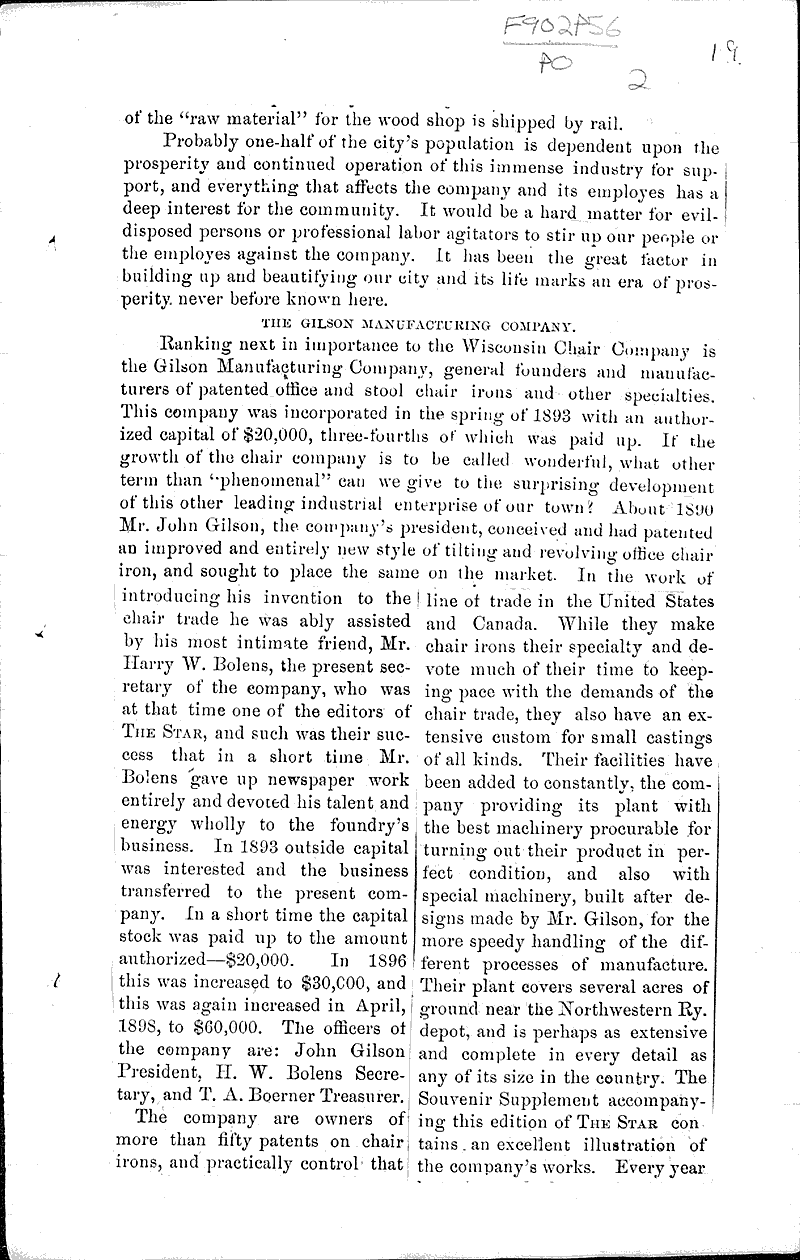  Source: Port Washington Star Date: 1898-07-04