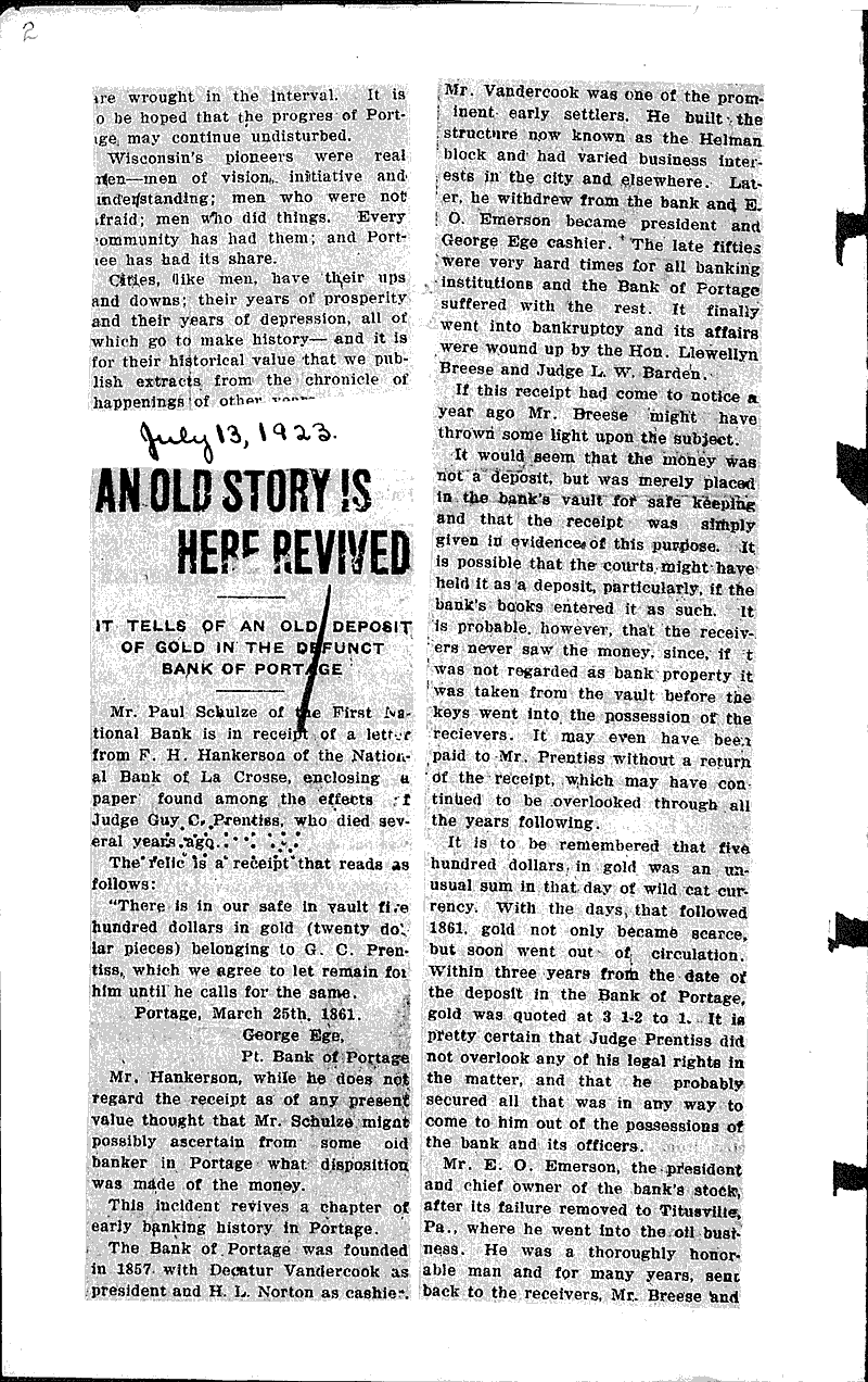  Source: Portage Register-Democrat Topics: Government and Politics Date: 1922-10-20