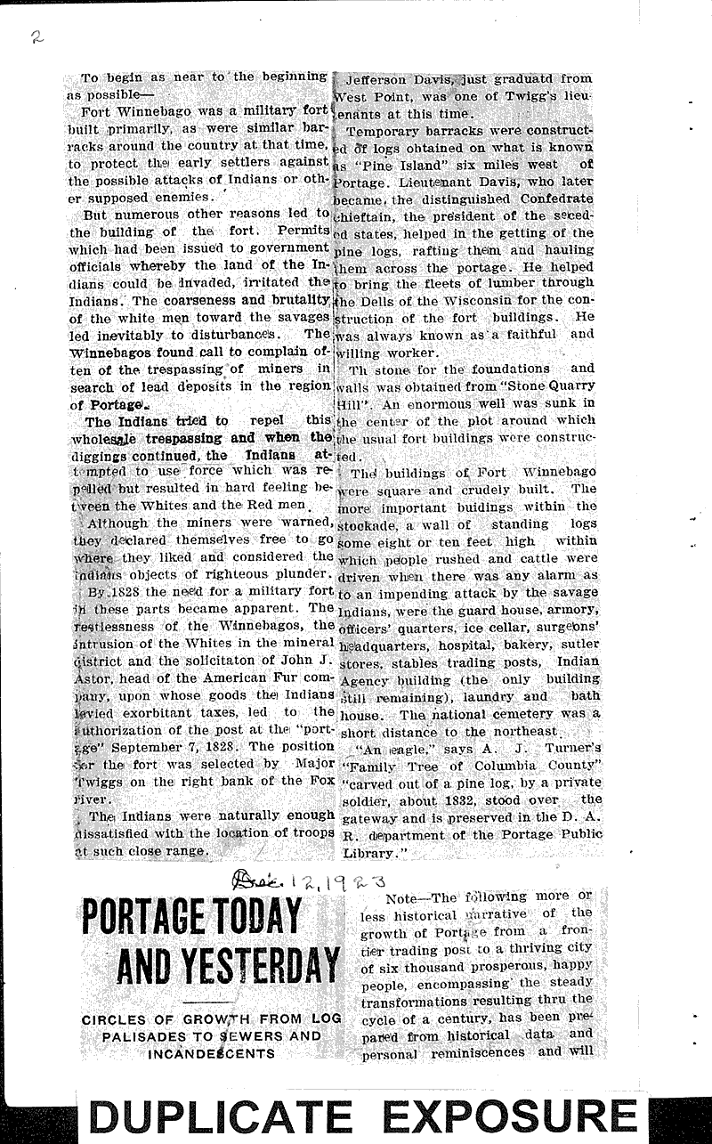 Source: Portage Register-Democrat Topics: Industry Date: 1923-12-11