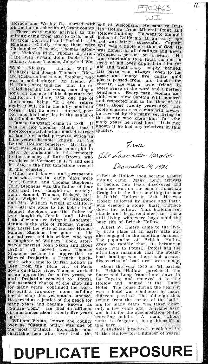  Source: Lancaster Herald Topics: Industry Date: 1921-03-02