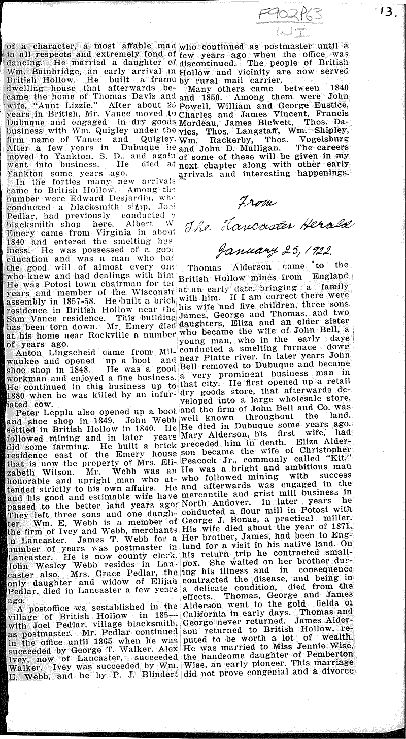  Source: Lancaster Herald Topics: Industry Date: 1921-03-02