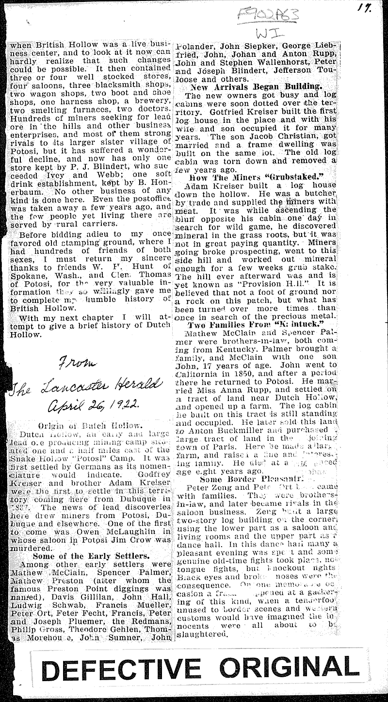  Source: Lancaster Herald Topics: Industry Date: 1921-03-02