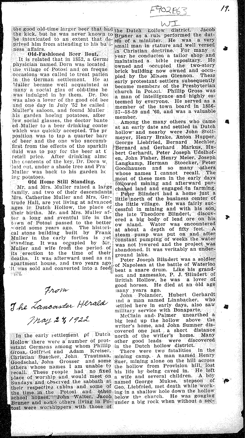  Source: Lancaster Herald Topics: Industry Date: 1921-03-02