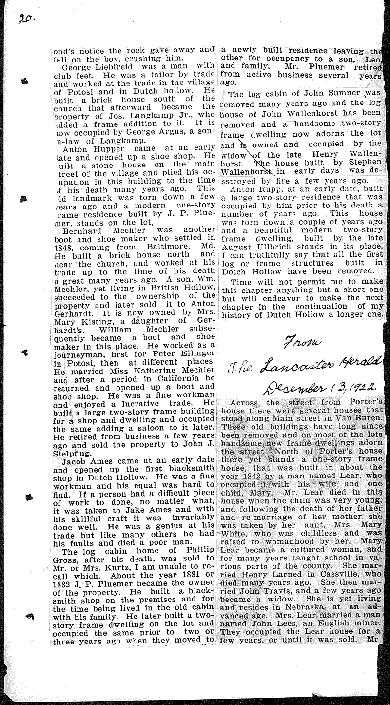  Source: Lancaster Herald Topics: Industry Date: 1921-03-02