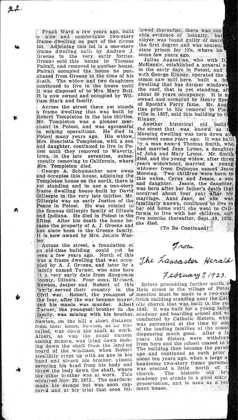  Source: Lancaster Herald Topics: Industry Date: 1921-03-02