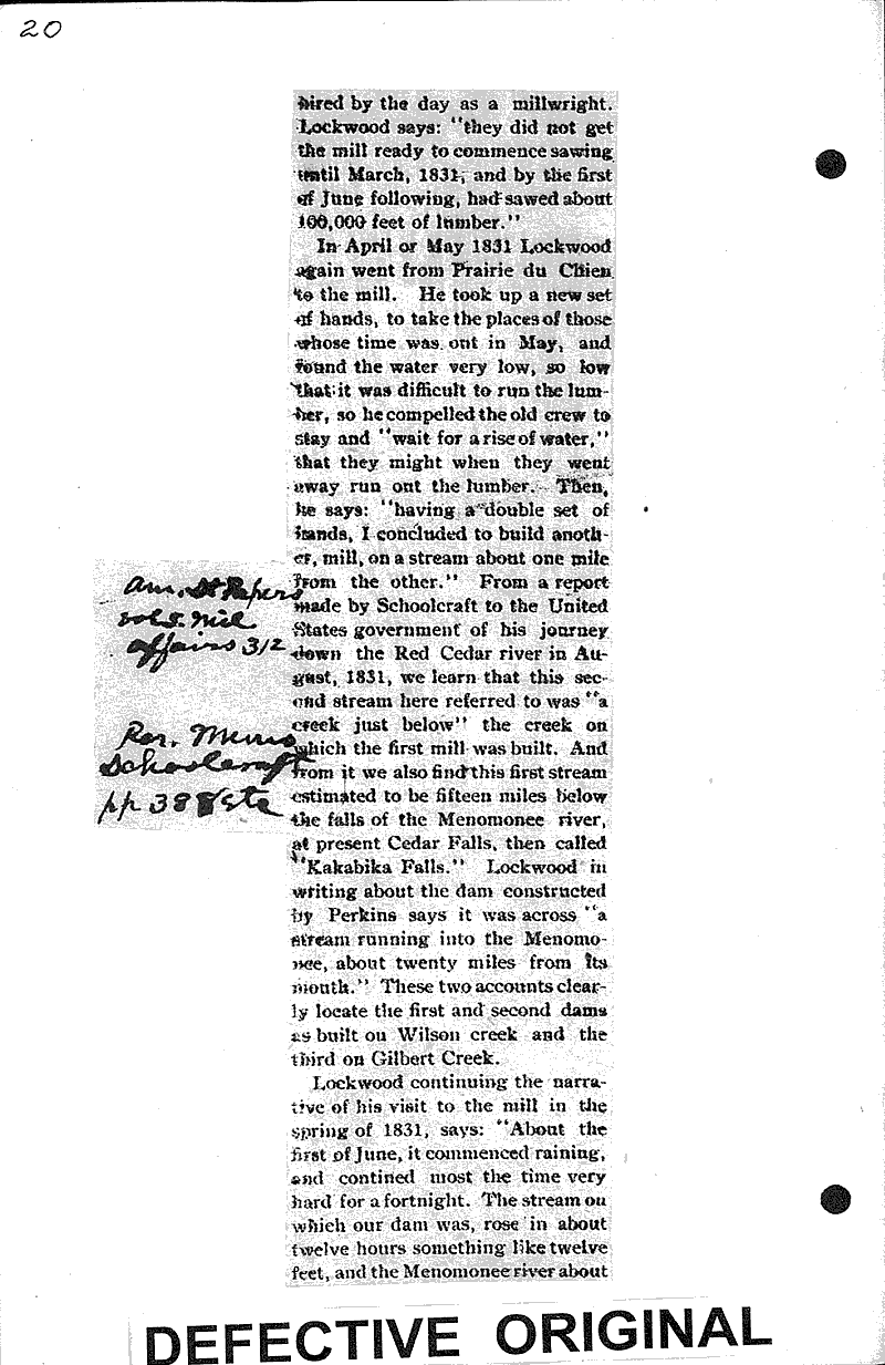 Prairie du Chien and Menomonie Newspaper Article/Clipping Wisconsin