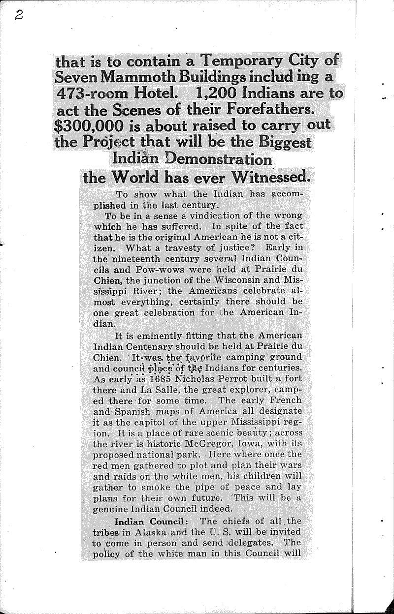  Source: Prairie du Chien Courier Date: 1921-03-01