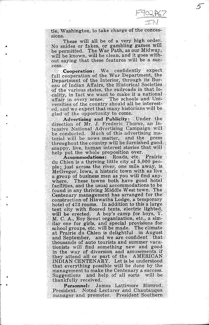 Source: Prairie du Chien Courier Date: 1921-03-01