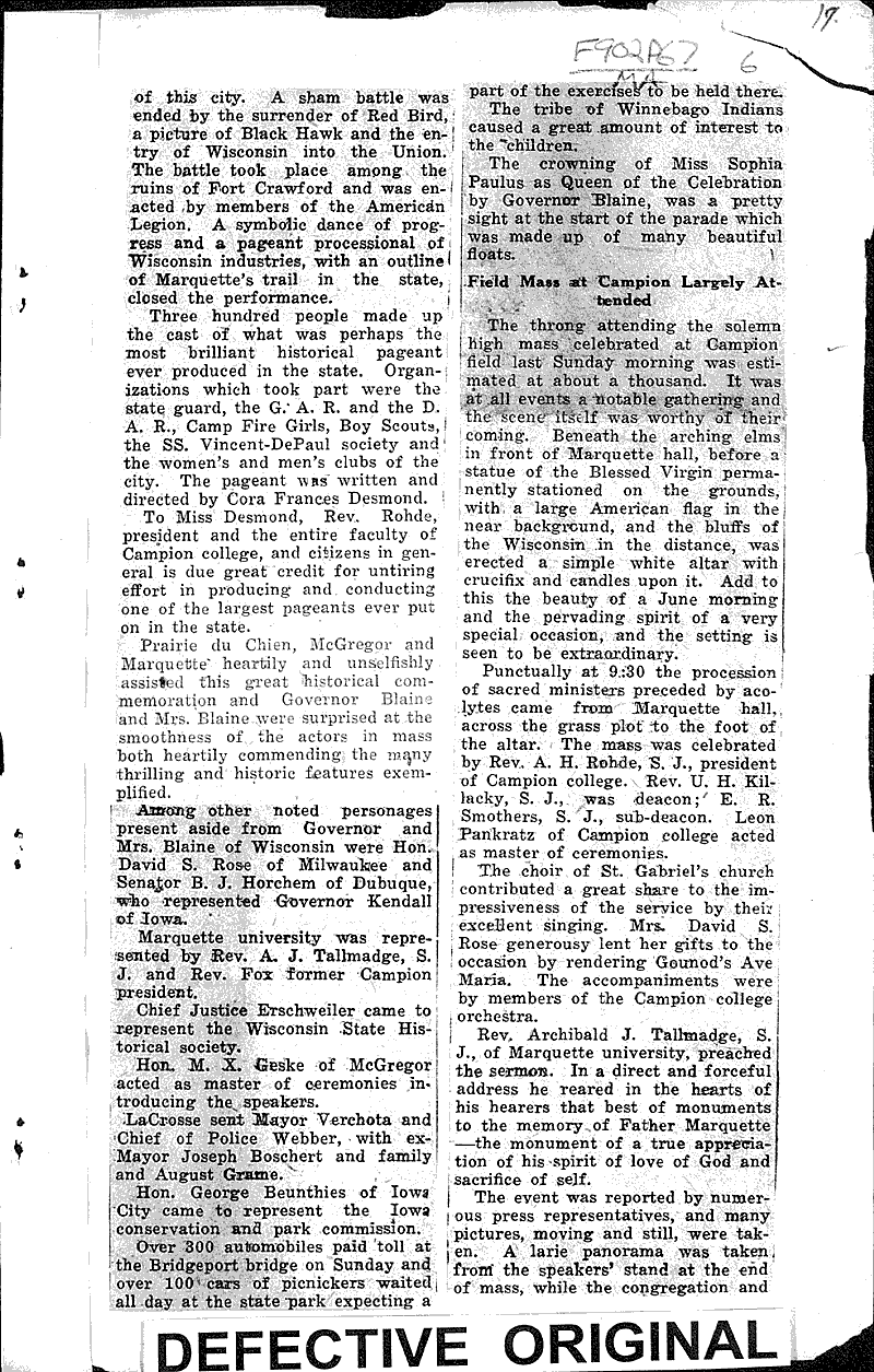  Source: Prairie du Chien Courier Date: 1923-06-19