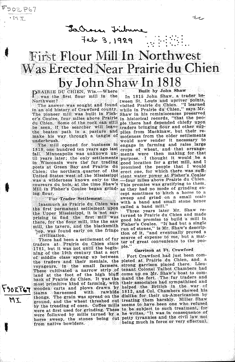  Source: La Crosse Tribune Topics: Architecture Date: 1929-02-03