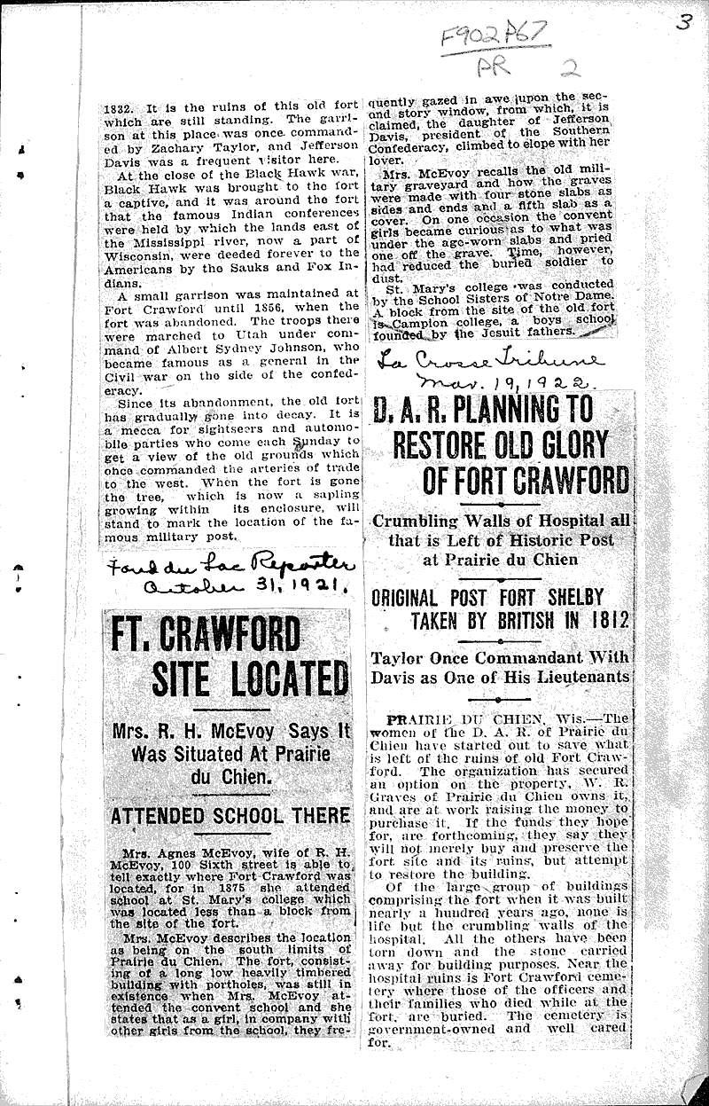 Prairie du Chien citizens, proud of record, mark historic spots