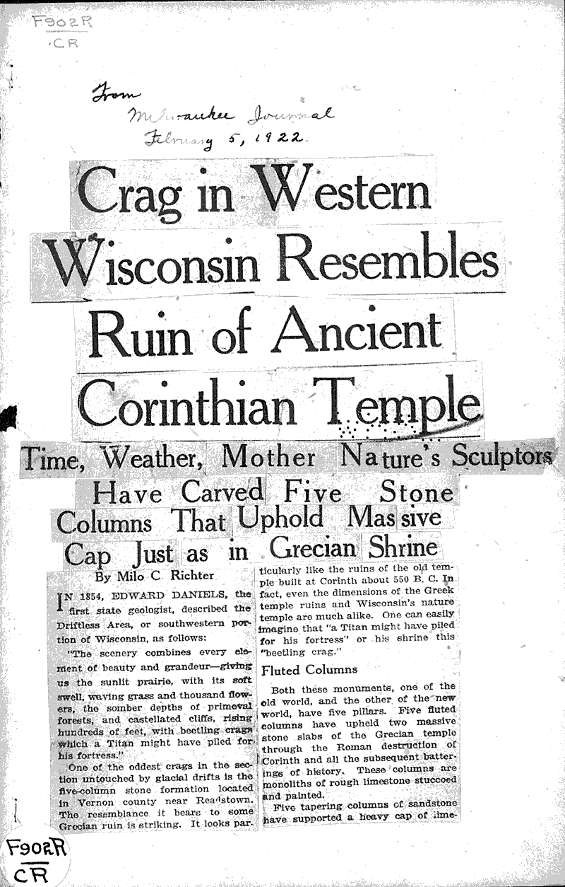  Source: Milwaukee Journal Date: 1922-02-05