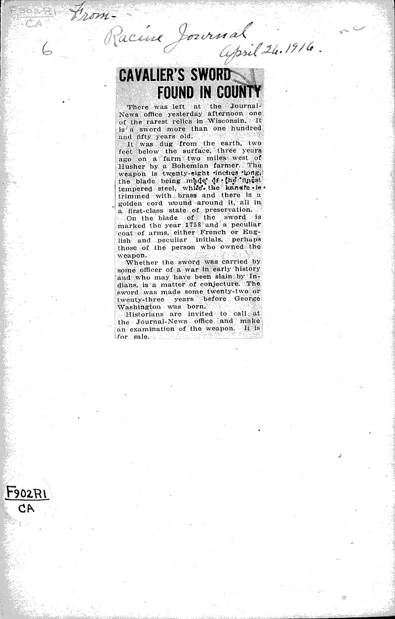 Source: Racine Journal Date: 1916-04-26