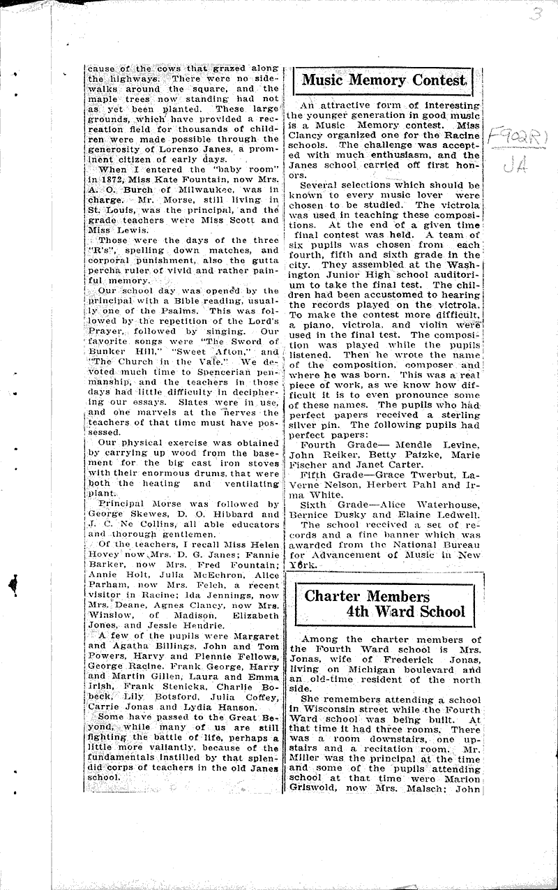  Source: Racine Journal-News Topics: Education Date: 1924-10-30