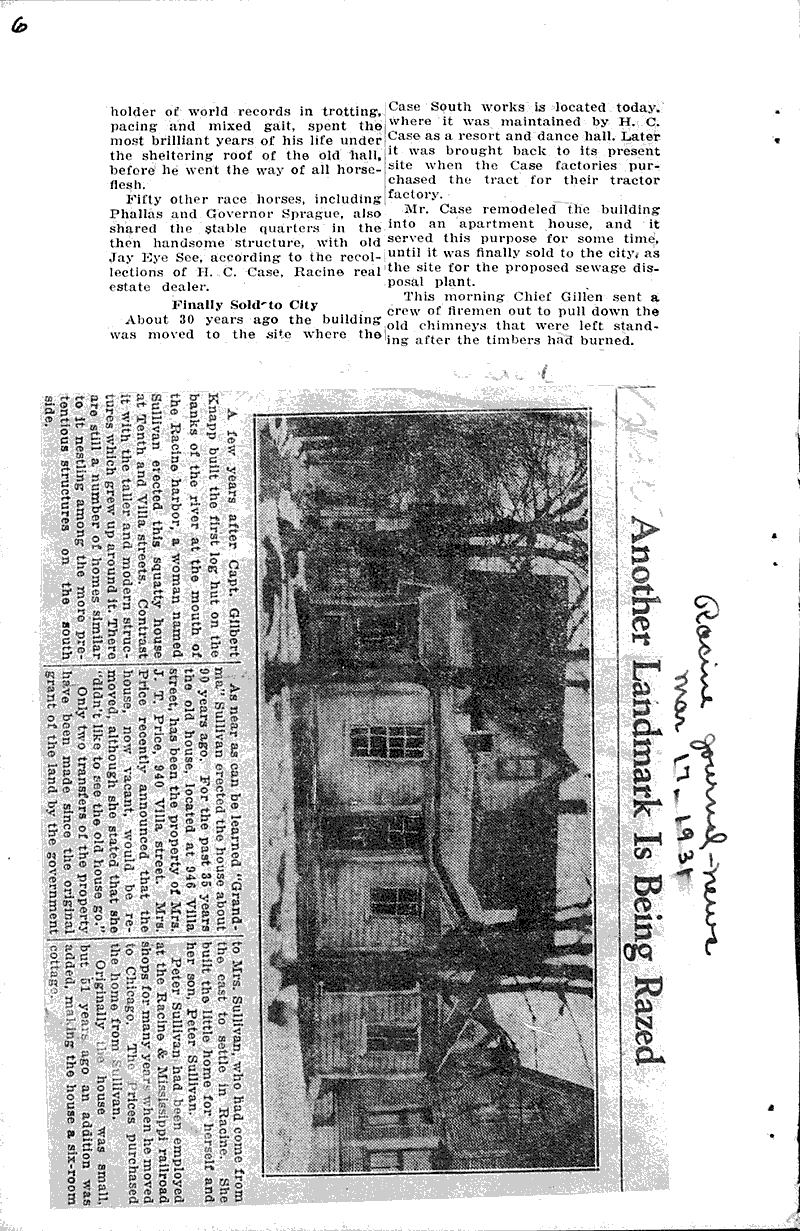  Source: Racine Times Call Topics: Architecture Date: 1930-05-27