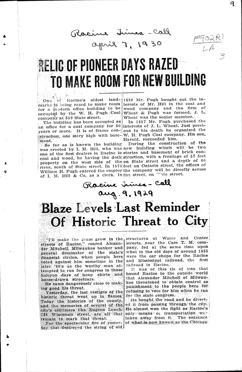  Source: Racine Times Call Topics: Architecture Date: 1929-08-09