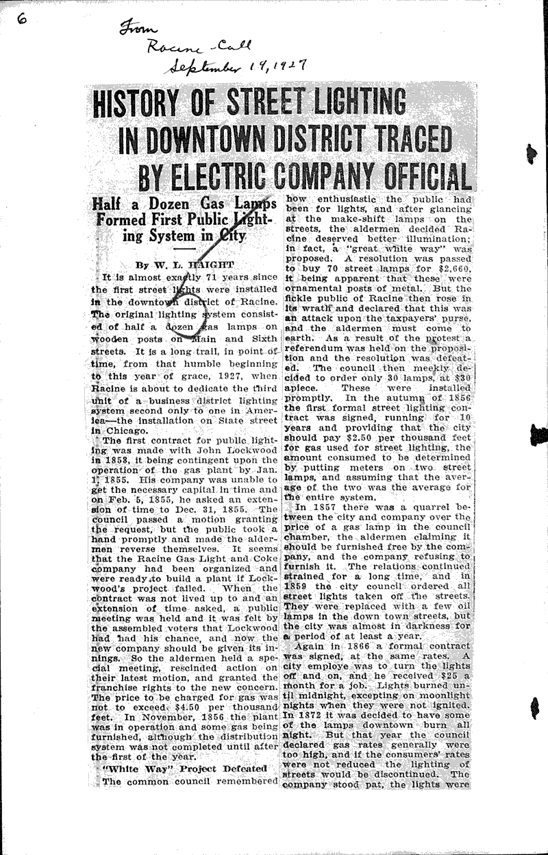  Source: Racine Call Date: 1927-09-19
