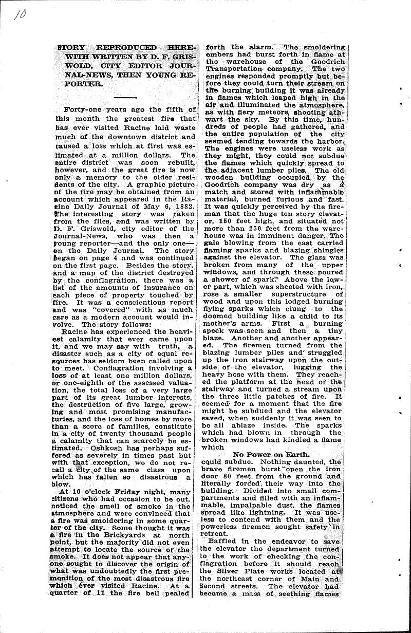  Source: Racine Journal Date: 1923-05-10