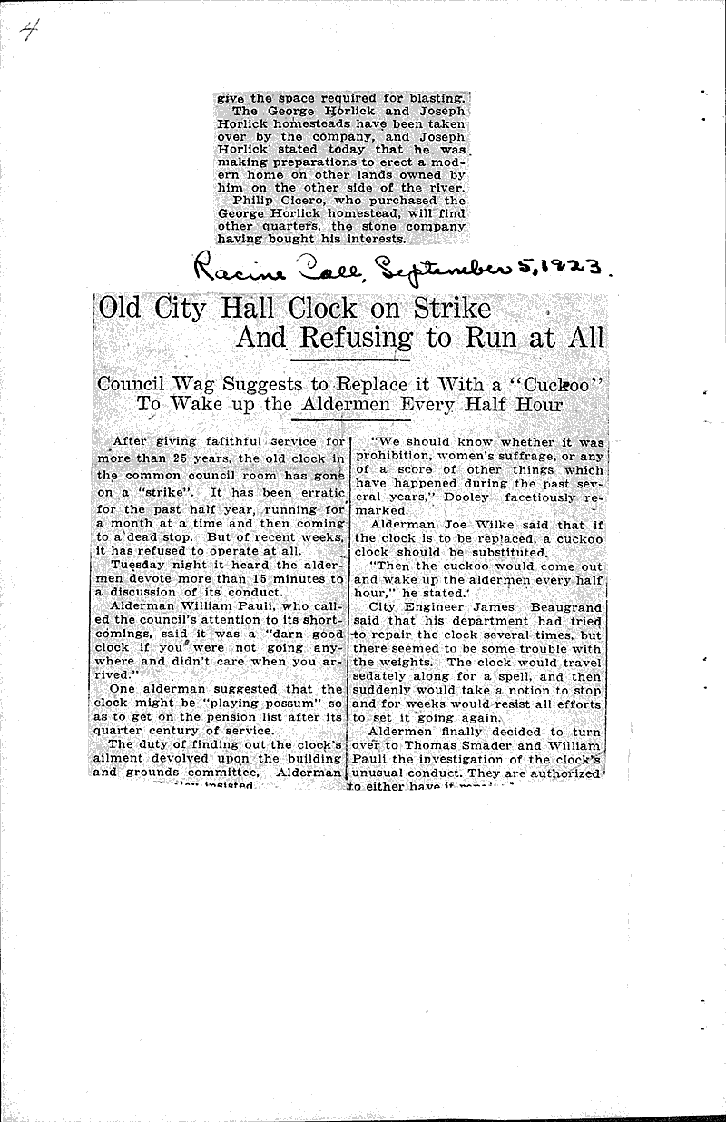  Source: Racine Journal Topics: Architecture Date: 1922-03-06