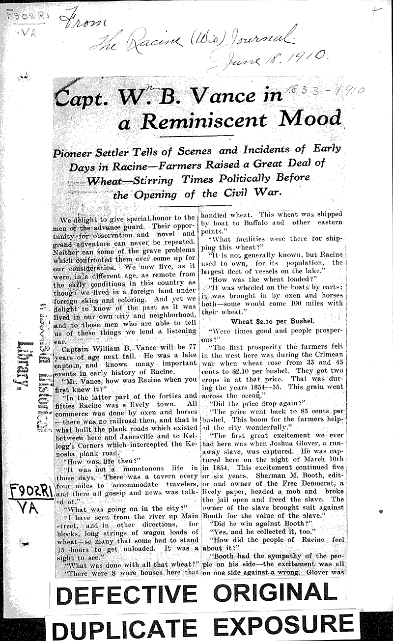  Source: Racine Journal Date: 1910-06-18