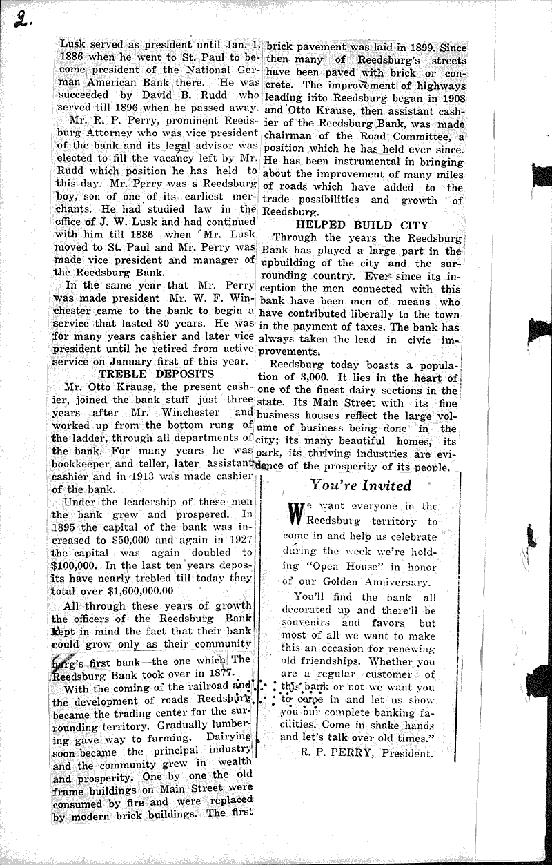  Source: Reedsburg Free Press Topics: Industry Date: 1927-11-24