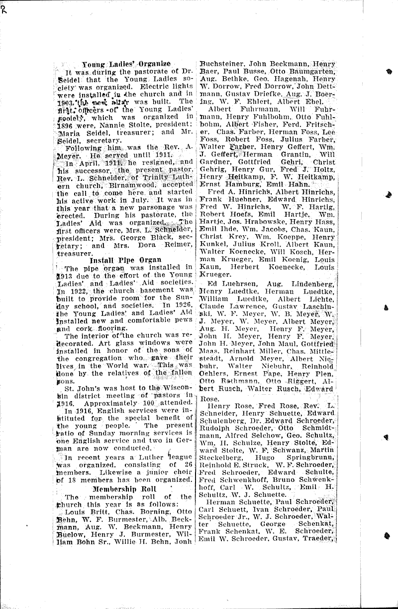  Source: Wisconsin State Journal Topics: Church History Date: 1928-08-05