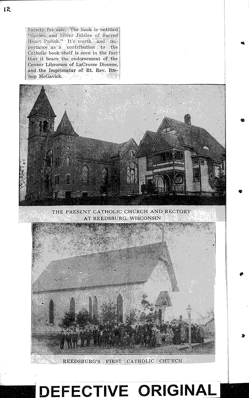  Source: Reedsburg Free Press Topics: Church History Date: 1928-08-16