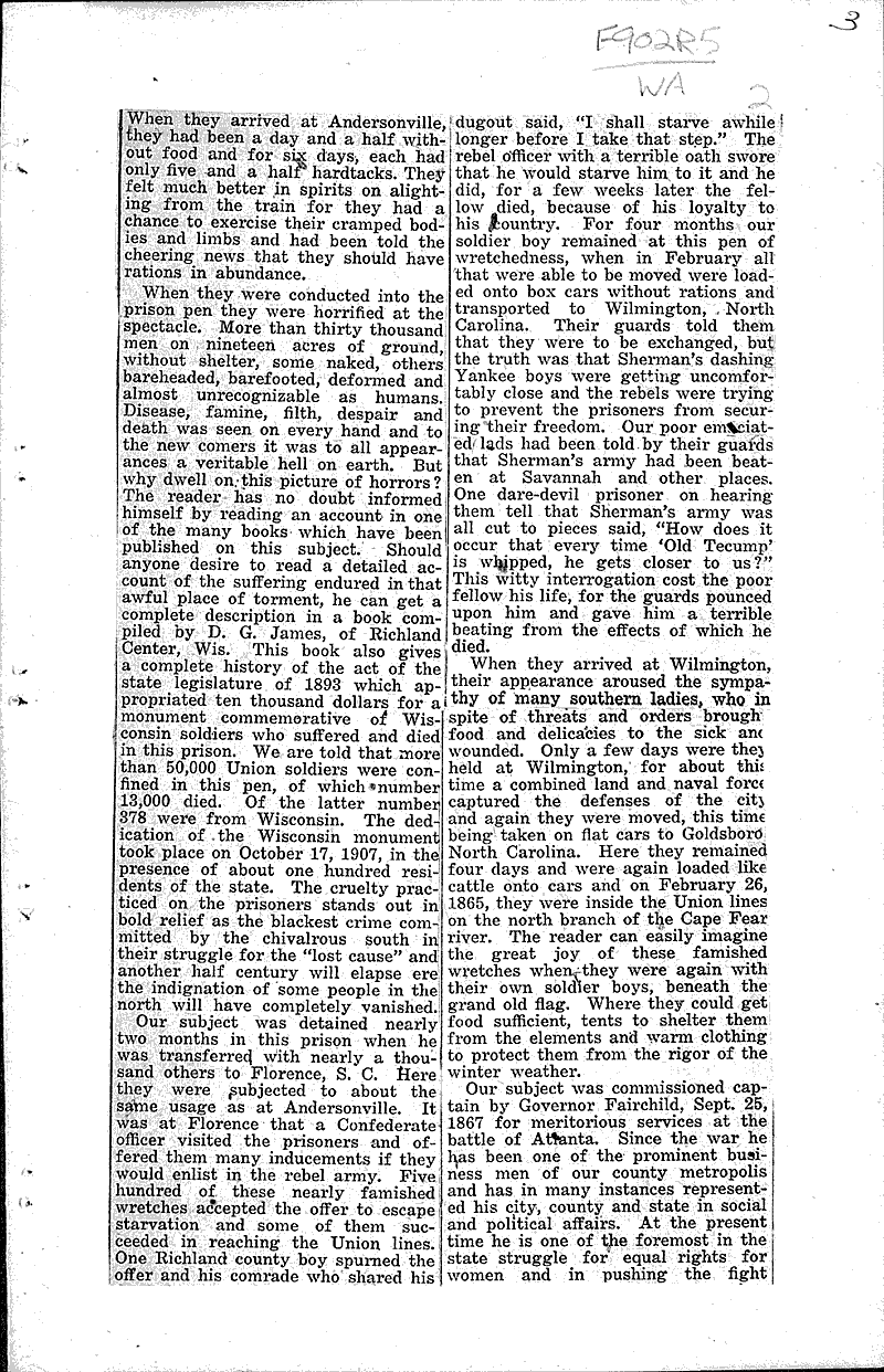  Source: Richland Center Democrat Topics: Civil War Date: 1917-05-16