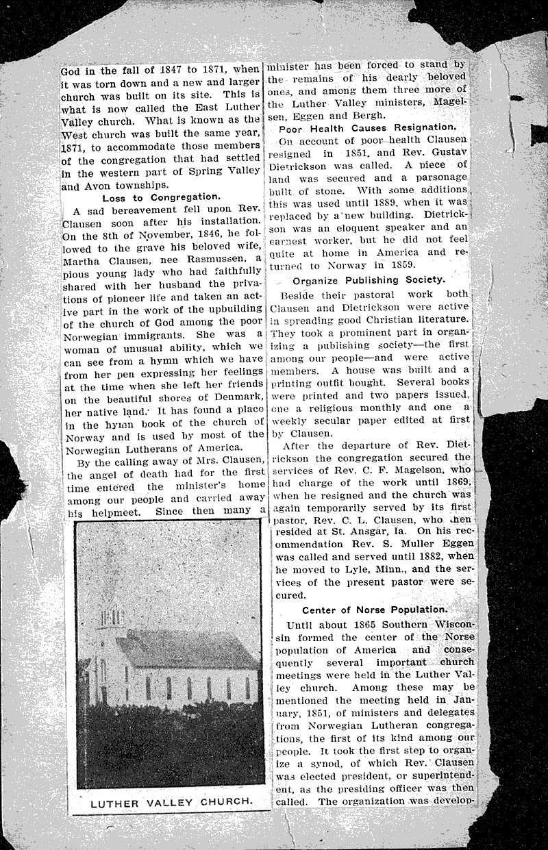  Source: Beloit Free Press Topics: Church History Date: 1907-09-17