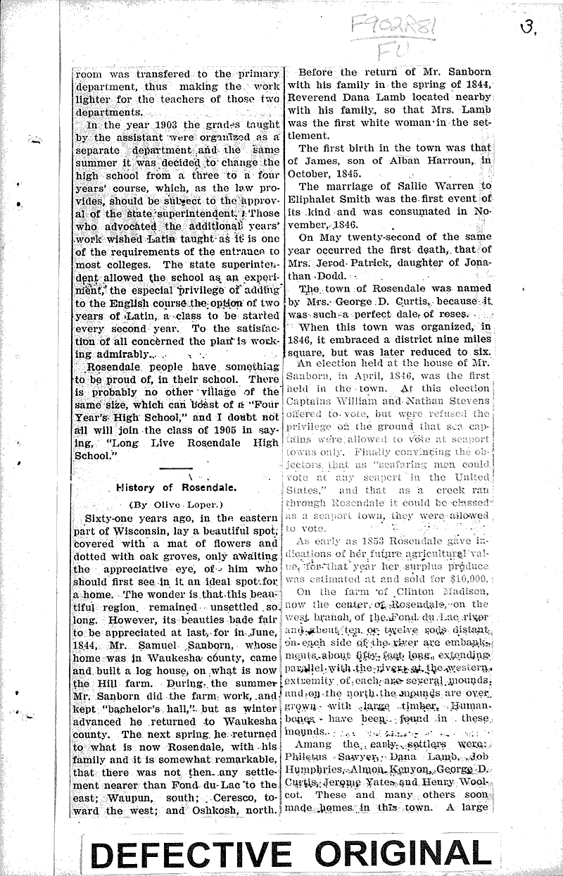  Source: Fond du Lac News Topics: Education Date: 1905-10-27