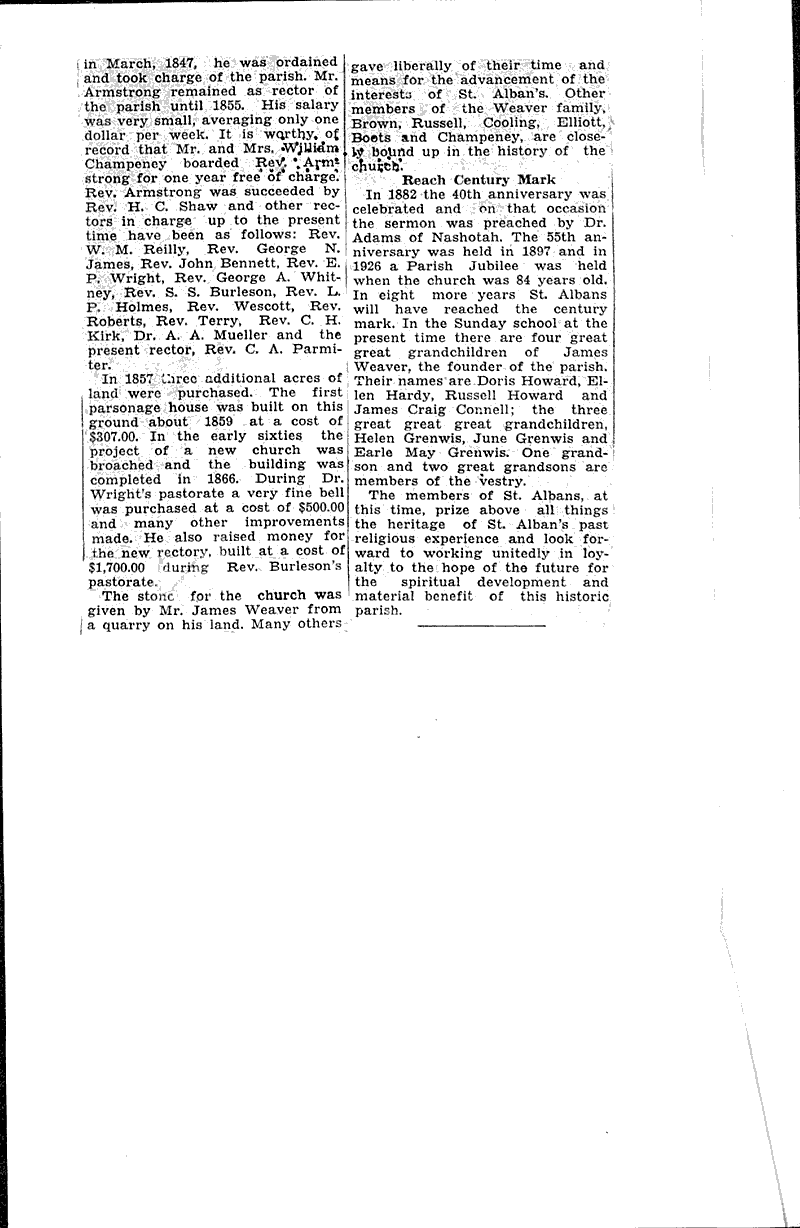  Source: Waukesha Freeman Topics: Church History Date: 1934-10-08