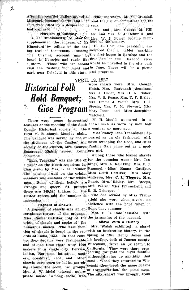  Source: Baraboo Daily News Topics: Education Date: 1926-04-16