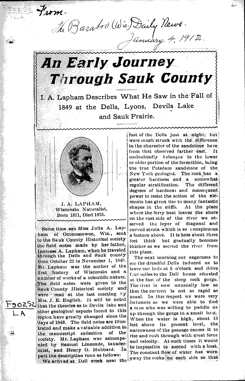  Source: Baraboo Daily News Date: 1912-01-04