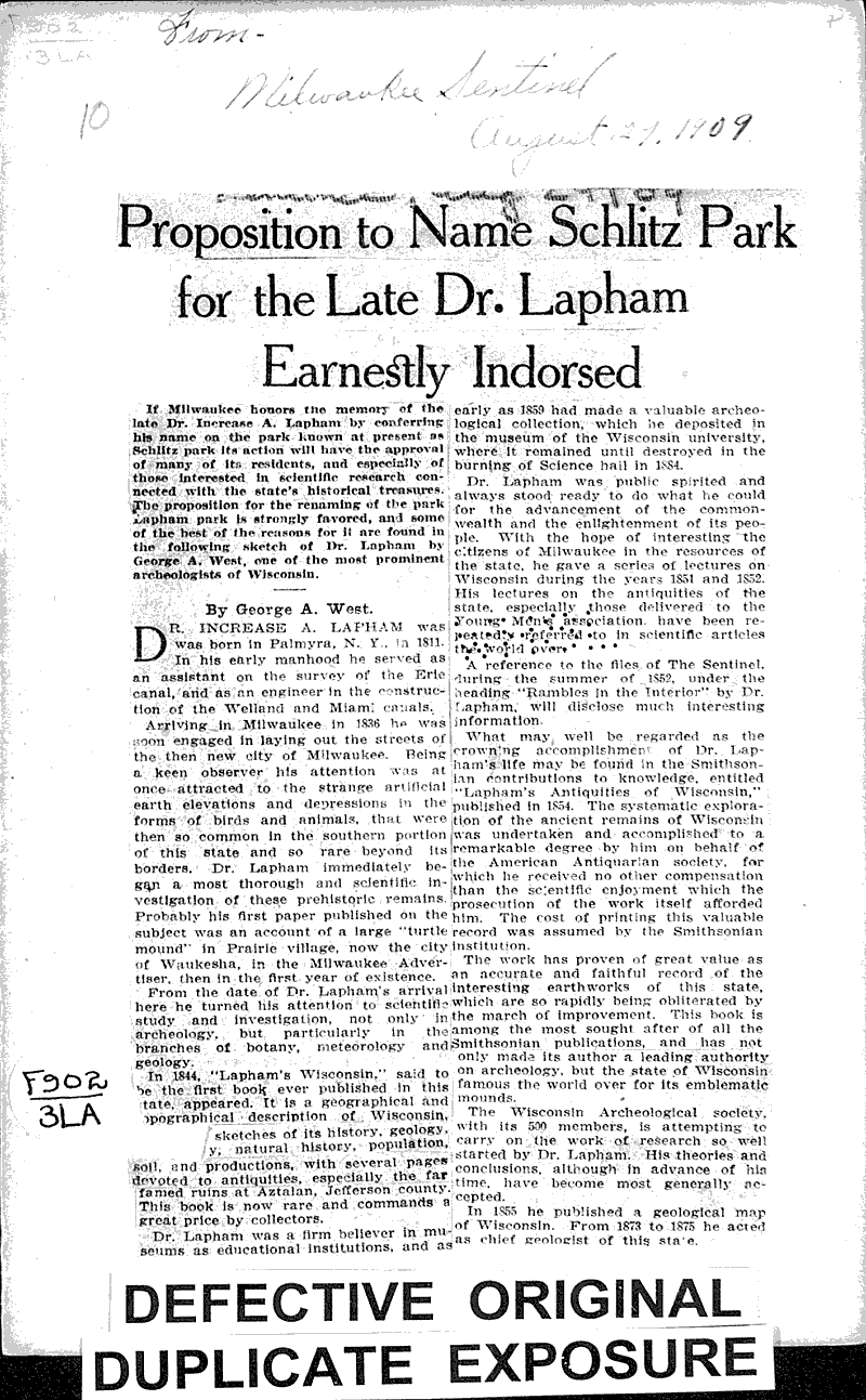  Source: Milwaukee Sentinel Date: 1909-08-29