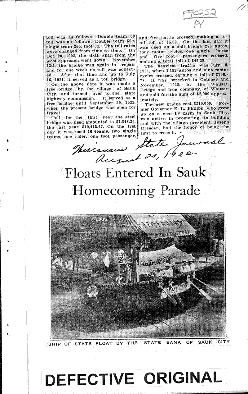  Source: Madison Times Topics: Transportation Date: 1923-06-25