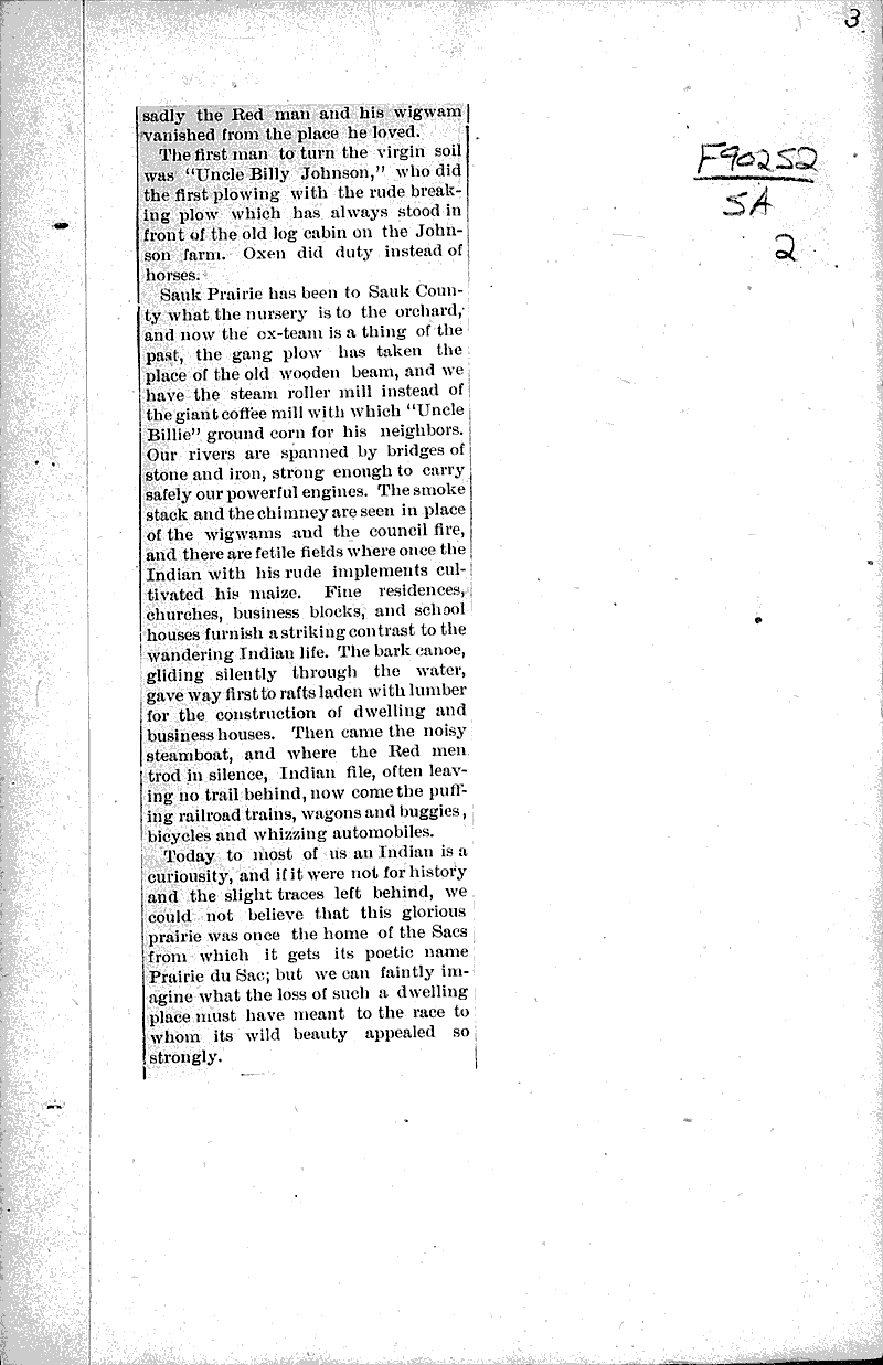  Source: Sauk County News Topics: Indians and Native Peoples Date: 1904-07-14