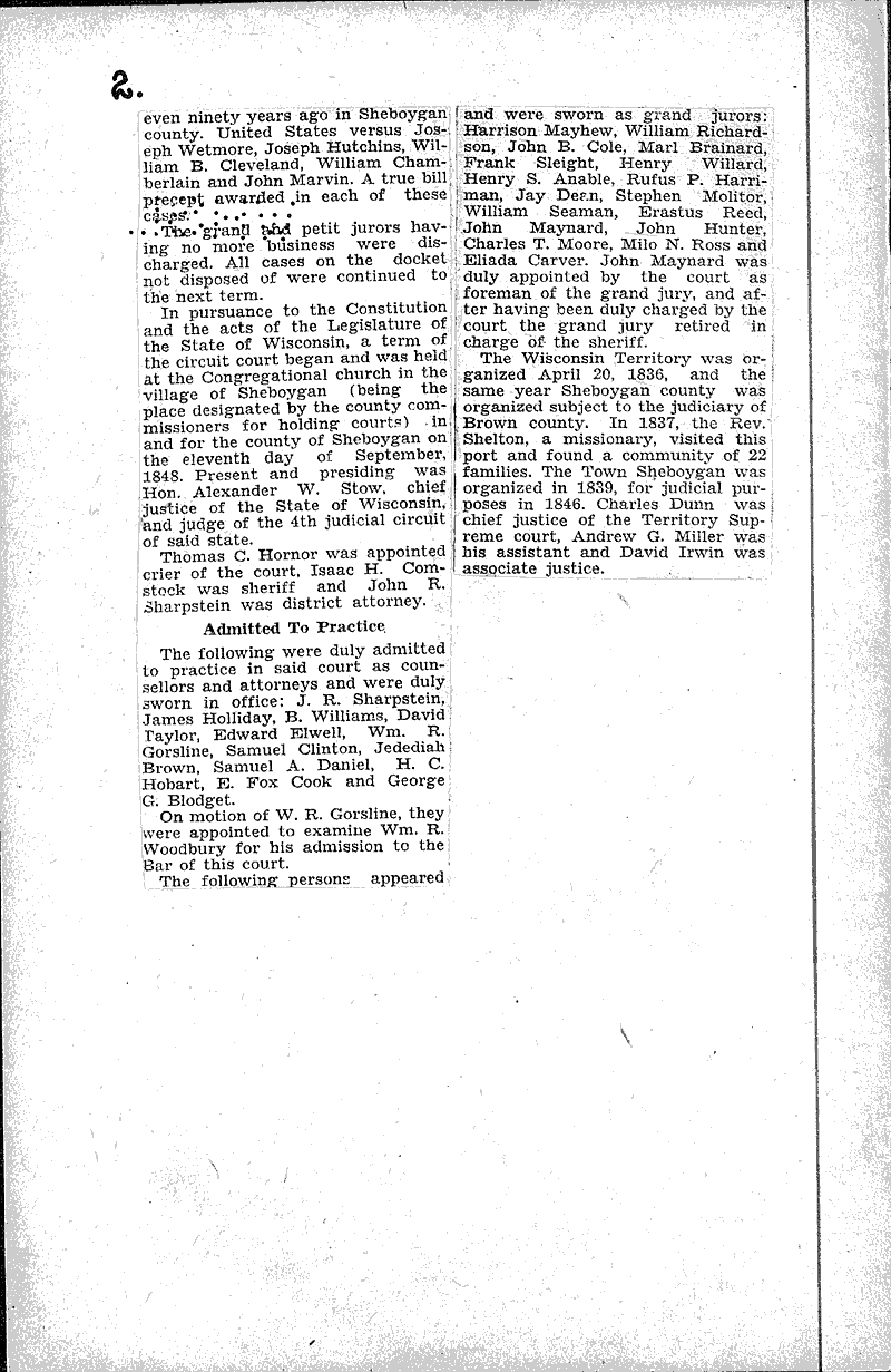  Source: Sheboygan Daily Press Topics: Government and Politics Date: 1930-02-05