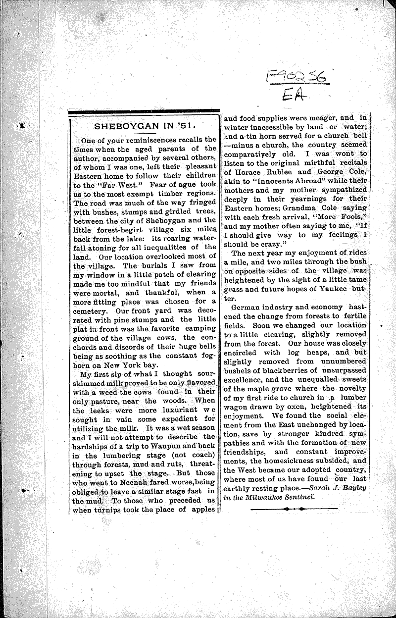  Source: Sheboygan County News Topics: Immigrants Date: 1889-01-??