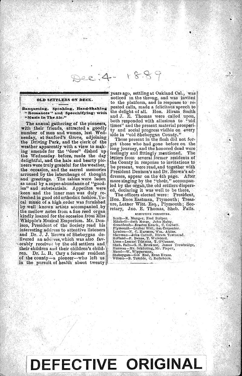  Source: Sheboygan County News Topics: Immigrants Date: 1889-12-04