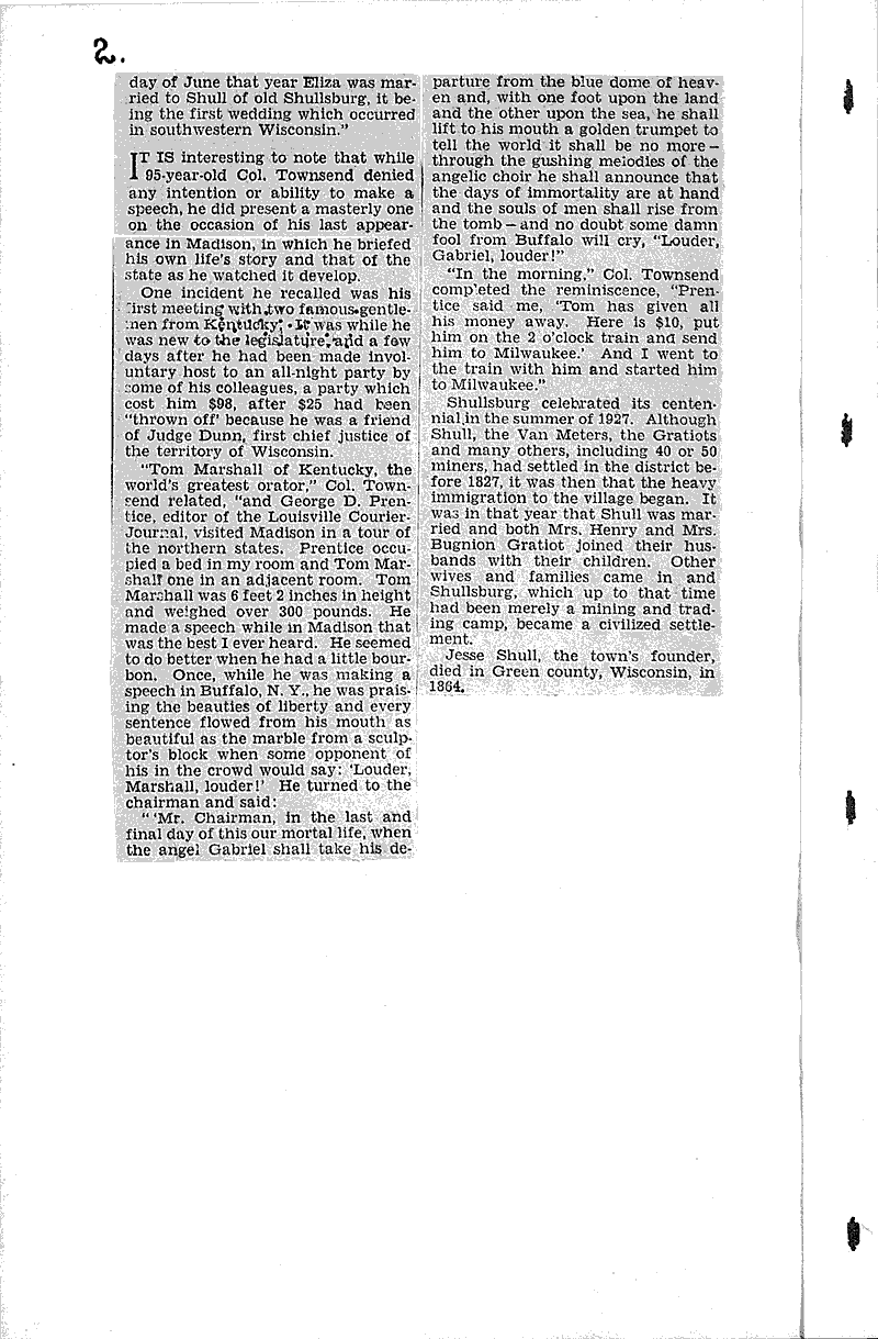 New marker tells story of Badger Point, settled a century ago Source: Milwaukee Journal Topics: Architecture Date: 1932-01-31