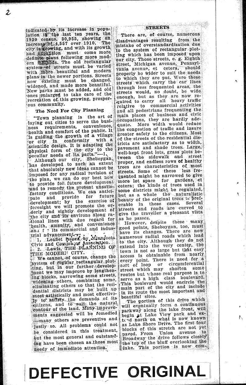  Source: Sheboygan Telegram Topics: Education Date: 1923-02-15
