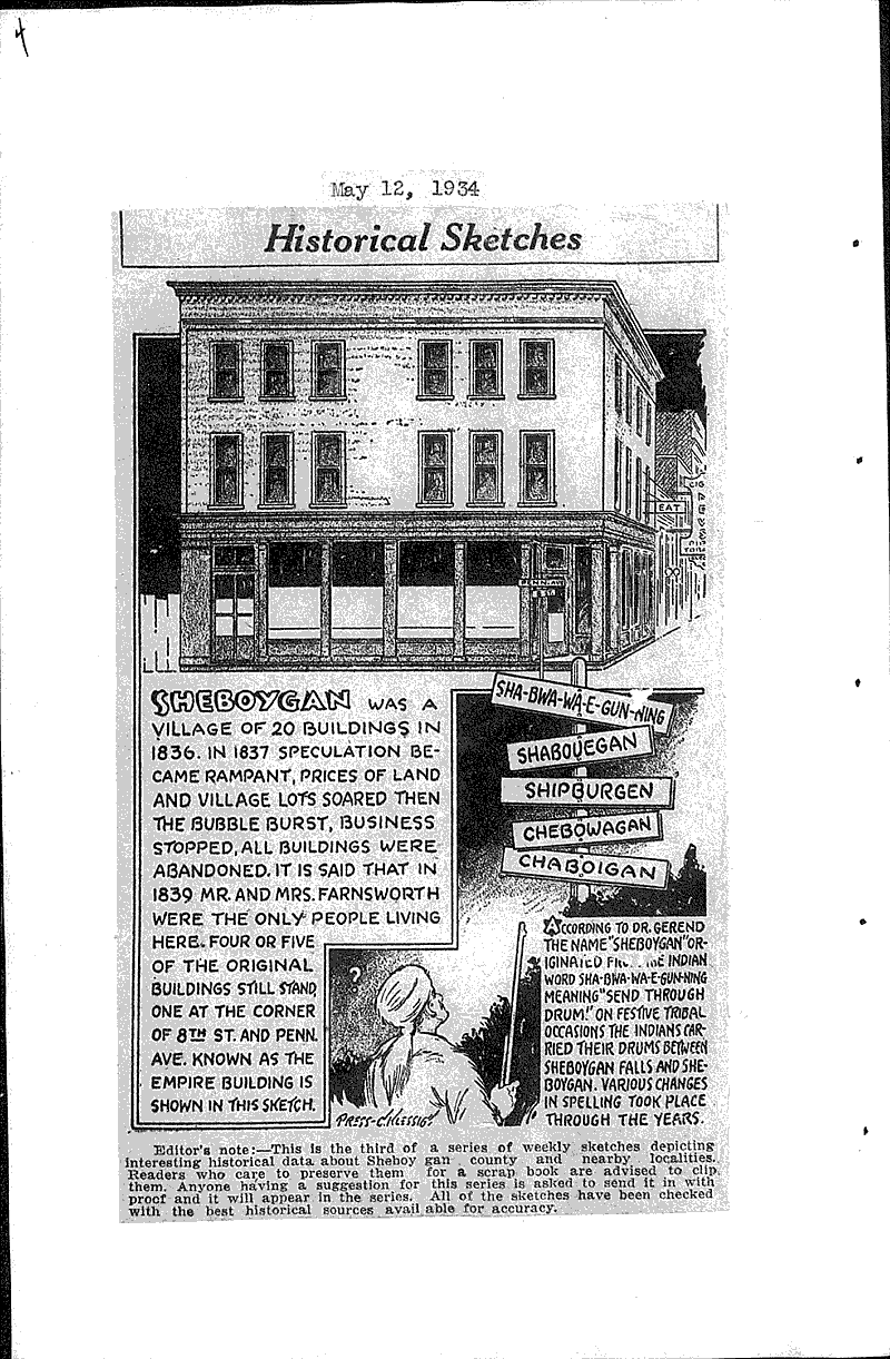  Source: Sheboygan Press Topics: Immigrants Date: 1934-04-28