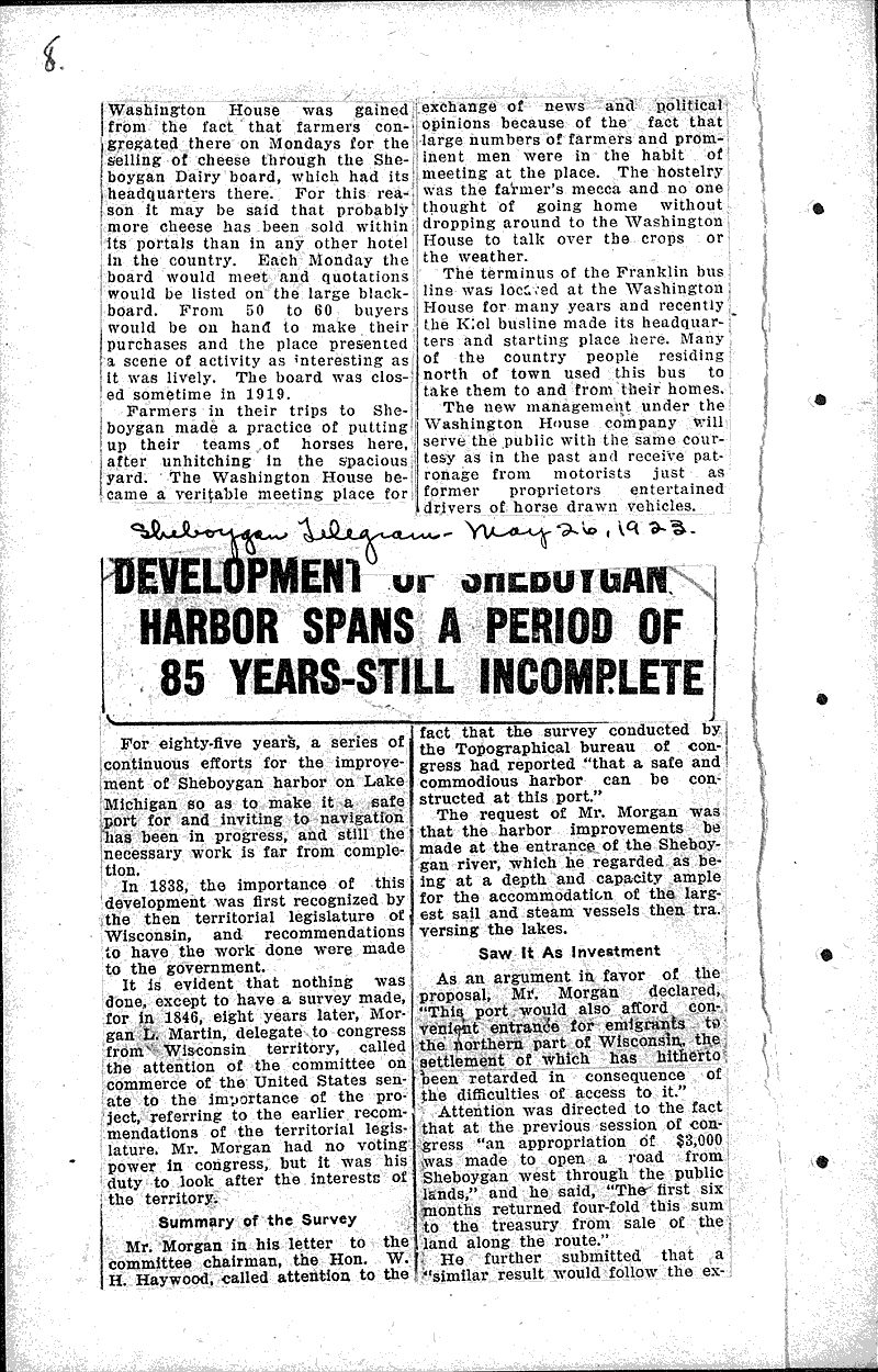  Source: Sheboygan Telegram Topics: Architecture Date: 1921-12-23