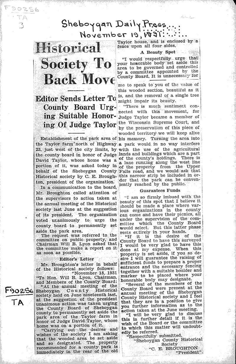  Source: Sheboygan Press Topics: Education Date: 1931-06-22