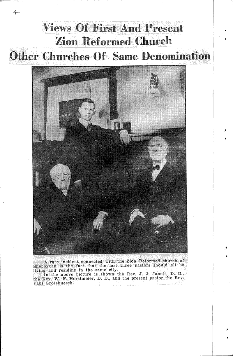  Source: Sheboygan Press Topics: Church History Date: 1928-07-13